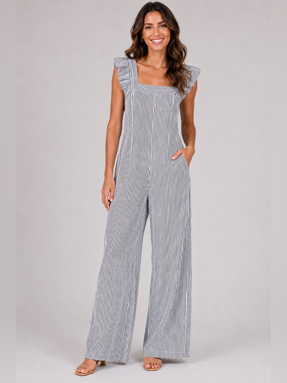 Monteau striped Romper Large